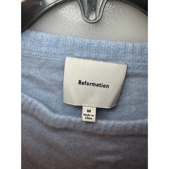 Reformation Cashmere Boyfriend Sweater - Bayou Blue - M - Picture 4 of 5